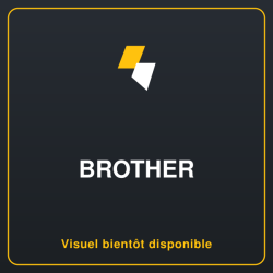 BROTHER P-TOUCH TC-203 bleu sur blanc 12mm